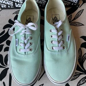 Lightly used mint colored vans